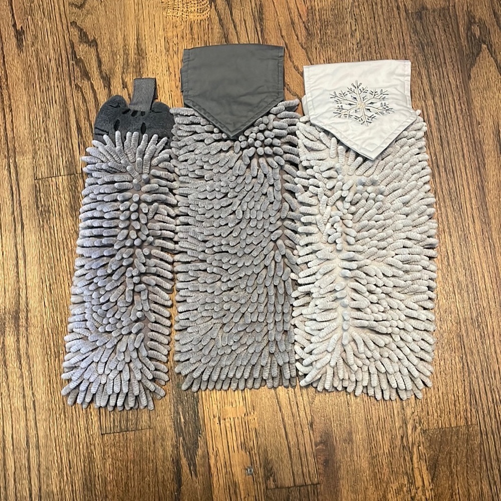 Norwex Chenille Hand Towels (3) with BacLock